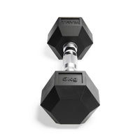 Hex-rubber-dumbell-5kg-vorne-trym